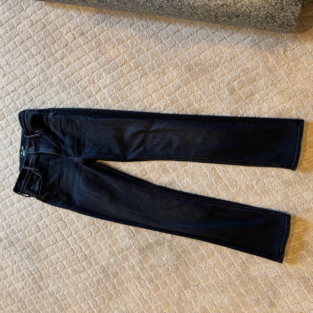 MOTHER Black Cropped Ankle Pants